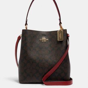 Coach  Bucket Bag In Signature Canvas